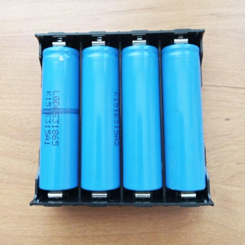 ABS 18650 Battery Storage Case 4X High Quality DIY Battery Box 4 Slot Batteries Container