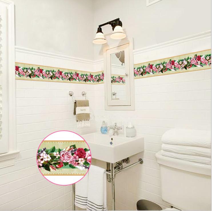 10M Self Adhesive Skirting Line Wall Sticker PVC Art Mural Wall Decoration for Living Room Kitchen Bathroom