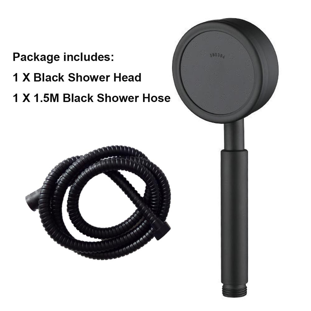 Stainless Steel Shower Head Fall Resistant Durable High Pressure Showerhead for Bathroom Handheld Water Saving Shower Set