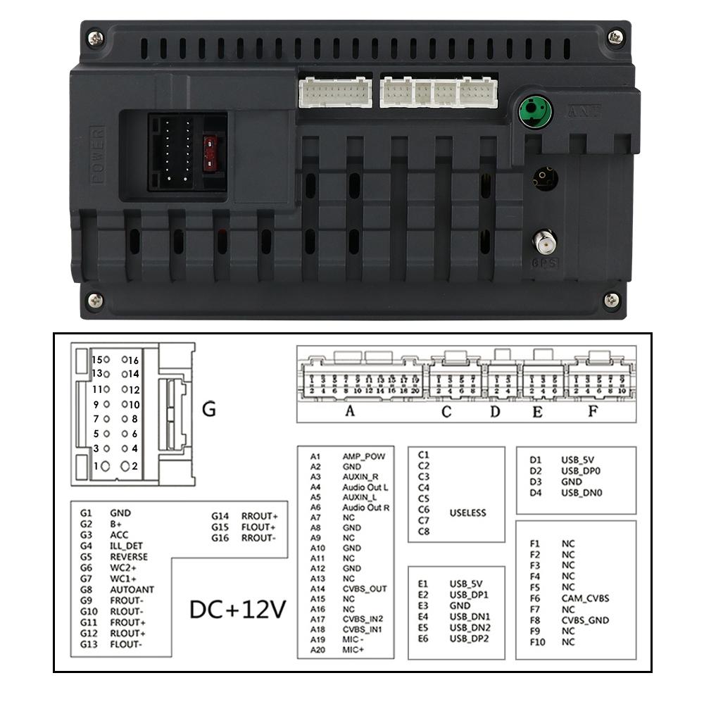 Car Radio Hizpo 2din 7''Android AutoRadio GPS for Ford Mondeo S-max Focus C-MAX Galaxy Fiesta Transit Fusion Connect Kuga Multimedia Navi Carplay Auto