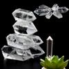 Reiki Treatment Home Decoration Hexagonal Wand Clear Crystal Obelisk Double-pointed White Quartz