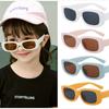 Children Cute Vintage Frosted Rectangle Sunglasses Outdoor Girls Boys Sweet Sun Glasses Protection Classic Kids Eyewear UV400