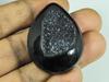 31X42X07 MM Dyed Black Onyx Druzy Agate Pear Cabochon Loose Gemstone 97Cts. SK-4664