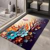 Diatom Printing Bathroom Thickening Mat Bath Non-slip Carpets In Wash Basin Bathtub Side Floor Rug Shower Room Doormat Memory Foam 3D Pad