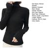 Sweater Turtleneck Long Sleeve Solid Color Bottom Tops High Elasticity