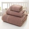 3pcs/set Luxury Cotton Towels Soft Absorbent Bath Sheet Hand Bathroom Towels