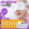 Lavender Steam Eye Mask for Fatigue Relief Heating Eye Mask, Disposable Sleep Hot Compress Facial Mask Eye Mask Essential for Travel