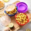Microwave Popcorn Bowl with Lid Popcorn Maker High Quality DIY Popcorn Bucket Kitchen Gadgets