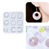 Pack of 11 Silicone Earring Mold Portable Y Crystal Silicone Mold for Keychains and Earrings Resin Pendant Mold