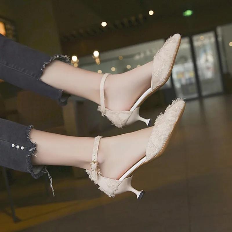 White Flower Pumps New Arrival Womens Wedding Shoes Bride High Heels Platform Shoes for Woman Ladies Party Dress Shoes