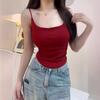 Korean Version of the American Spice Girl Vest Small Halter Female Summer Sweet and Spicy Senior Sense Slim Slim Short Top Trend