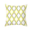 45x45cm Fashion Yellow Geometric Printing Pillowcase Sofa Hotel Office Seat Lumbar Cushion  Cover Home Decoration
