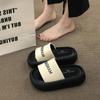 Fashion Sports Style Thick-soled Cool Slippers Outer Wear 2025 Summer New Soft-soled One-word Drag Small Beach Shoes