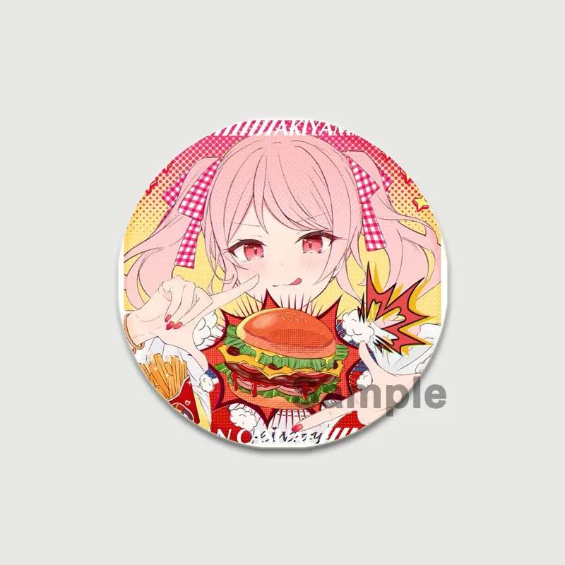 32/44/58mm Cute Project SEKAI Anime Pins Akiyama Mizuki Tinplate Badge DIY Custom Cartoon Girl Brooch Pin for Hat Bag Fans Collection Gifts