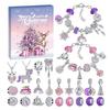 Bracelet DIY Advent Calendar 2025 Bracelet Making Kit Christmas Charm Beads Countdown Calendar Jewelry Making Kit for Adults Teens Girls Xmas Gifts