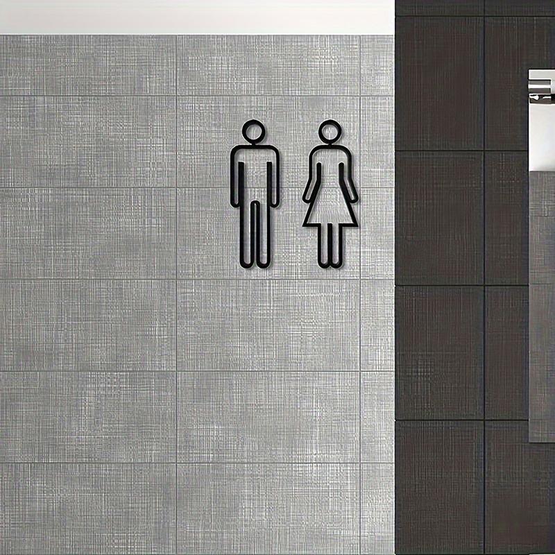 Toilet Sign Bathroom Restroom Reminder Sign Hanging Plaque For Business Company Office Public Door Wall