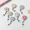 Cute Retractable Back Clip Nurse Student Name Badge Clip Bus Subway Access Card Holder Keychain Party Gift