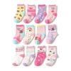 12Pairs/Lot Toddler Socks With Grip Non-Slip Baby Kids Sticky Slipper Cotton Crew Socks 1-3/3-5T