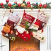 Large Christmas Stockings for Family Holiday Xmas Party Decor Elk Santa Snowman