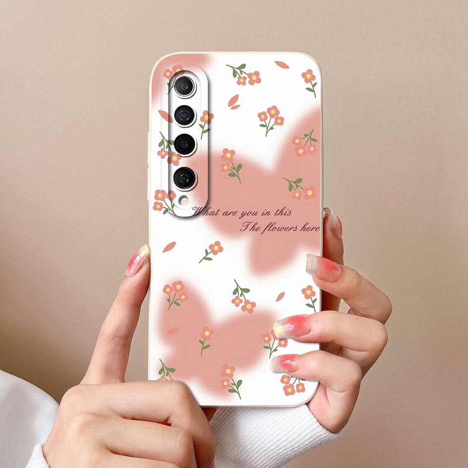 For Xiaomi Mi 10 11 Lite NE 10i 10T 11T 11X Pro Phone Case Cover Small Floral Pattern Shockproof Liquid Soft Silicone Anti Slip For Xiaomi Shell Capas