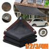 Black Shade Cloth Anti-UV Sunshade Net Garden Plant Shading Cover Outdoor Canopy Swimming Pool Pergola With Grommets 1/2/3/4M