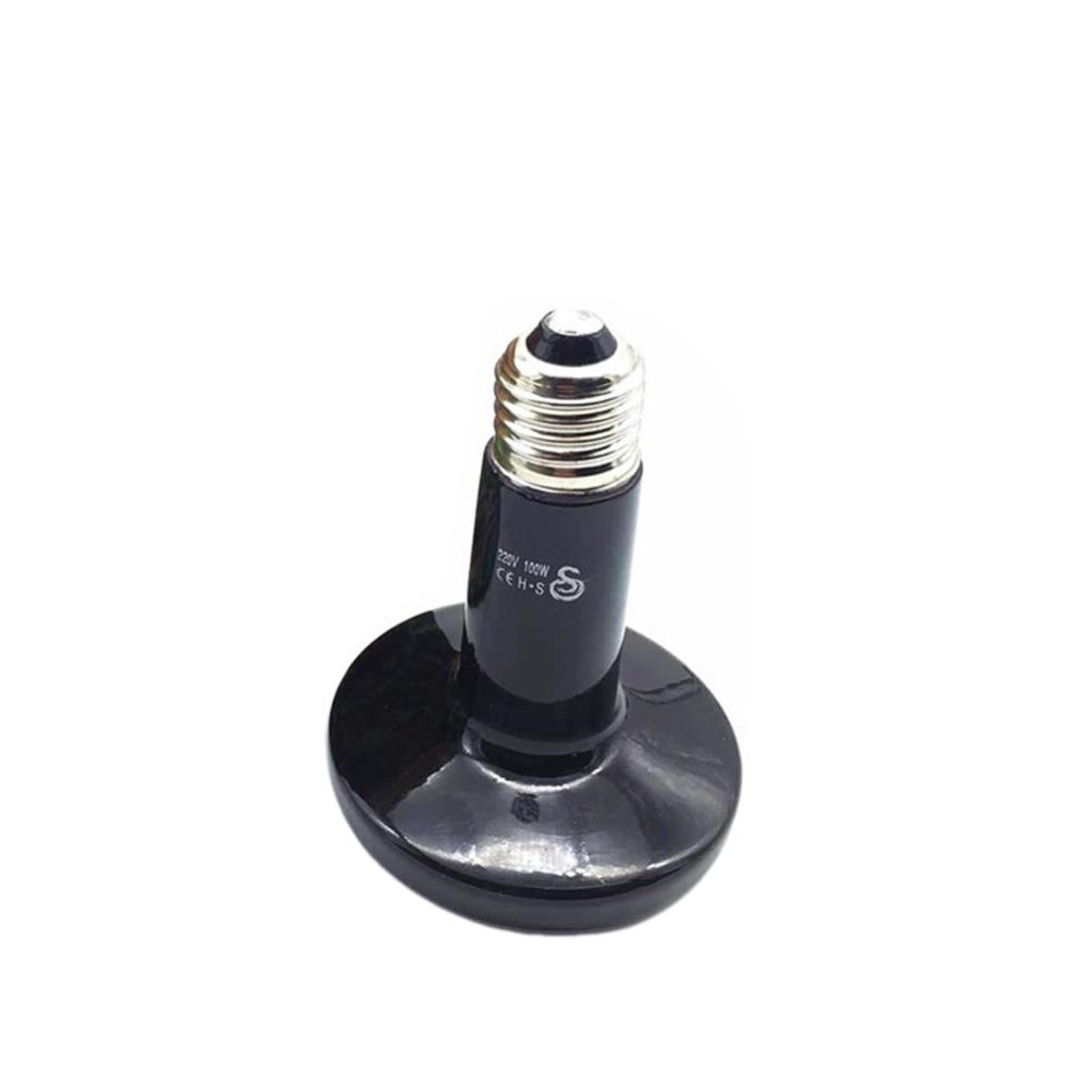 1 Pc 25W/50W/75W/100W/200W Ceramic Emitter Heater Lamp Pet Farm Animal Reptile Poultry Heat Breeding Light