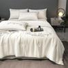 100% Washed Silk Summer Quilt Embroidery Smooth Ice Cooling Comforter for Bed Silky Solid Blanket Soft Cool Summer Blanket