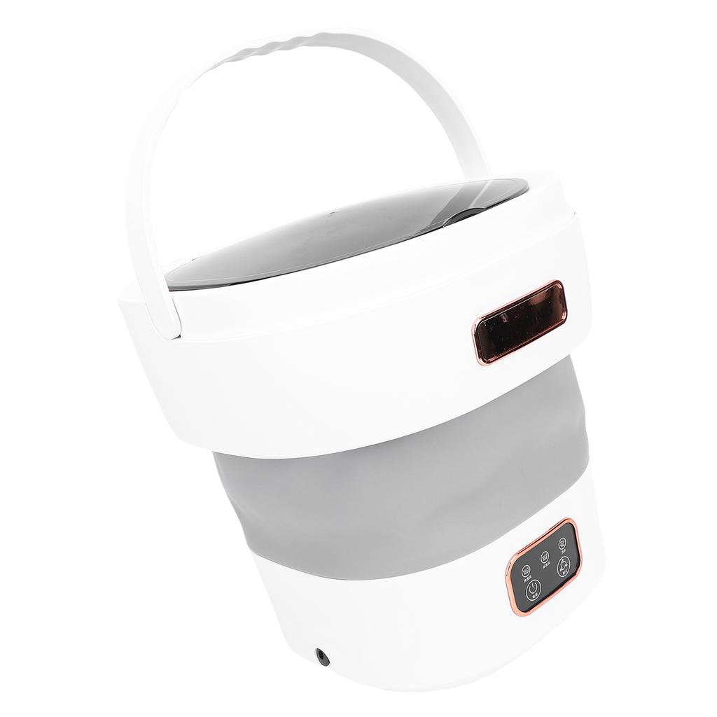 Portable Washing Machine 12L Mini Foldable Washer Gentle Spin Dry Automatic Drainage for Apartments Dormitories Hotels