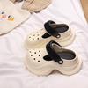 Thick-soled Hole Shoes Women's Summer Stepping On Shit 2025 New Slippers Deodorant Outer Wear Beach Shoes Heightening Bag Head Sandals