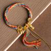 Hand-Woven Tibetan Style Bracelet Zakiram Bracelet Green Tara Five Master Thangka Bracelet Tibetan Bracelet