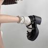 Small Leather Shoes Go Out with Skirts In Summer, New Small People Increase In Height, Mary Jane Single Shoes