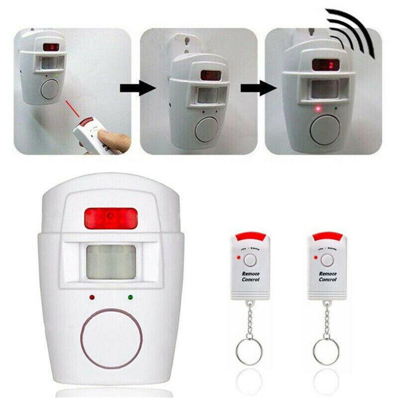 Wireless Motion Detector Alarm Indoor Motion Sensor Alarm With 2 Remote Controls Wireless High