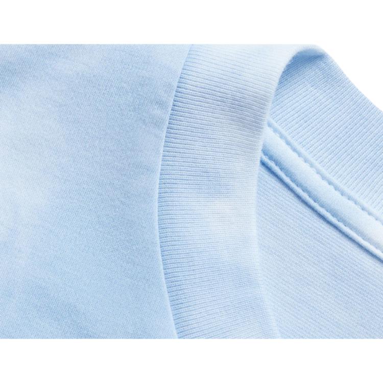 Li-Ning Wade Series Printed Letter Crew Neck Comfortable Breathable Loose Short Sleeve T-Shirt Men Tops Aurora-Blue AHSU843-3