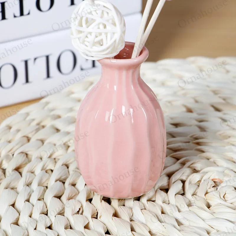 1PC Nordic Style Mini Modern Flower Vase Home Decoration Living Room Ceramic Home Decoration Floreros Vintage Flower Pot Vases