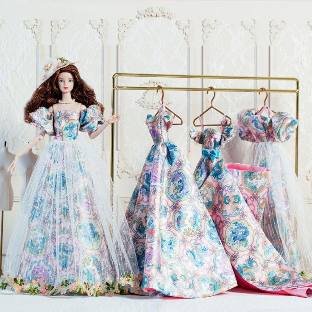 Chinese Style Supermodel Doll Dresses Luxury Clothes Suit for 1/6 BJD 30cm Supermodel Dolls