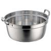 Wadasuke Seisakusho SW Round Pot with Handles, 48cm, 18-8 Stainless Steel, Made In Japan, AEV04048