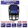 9.7 Inch Car Radio For KIA Forte Cerato 2008-2014 Android 2 DIN Tesla Vertical Screen Carplay Auto Radio Multimedia Player 2+32GB