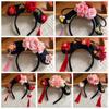 Sweet Chinese Style Hair Hoop Long Tassel Children Hair Bands Retro Hanfu Flower Headband  Festival