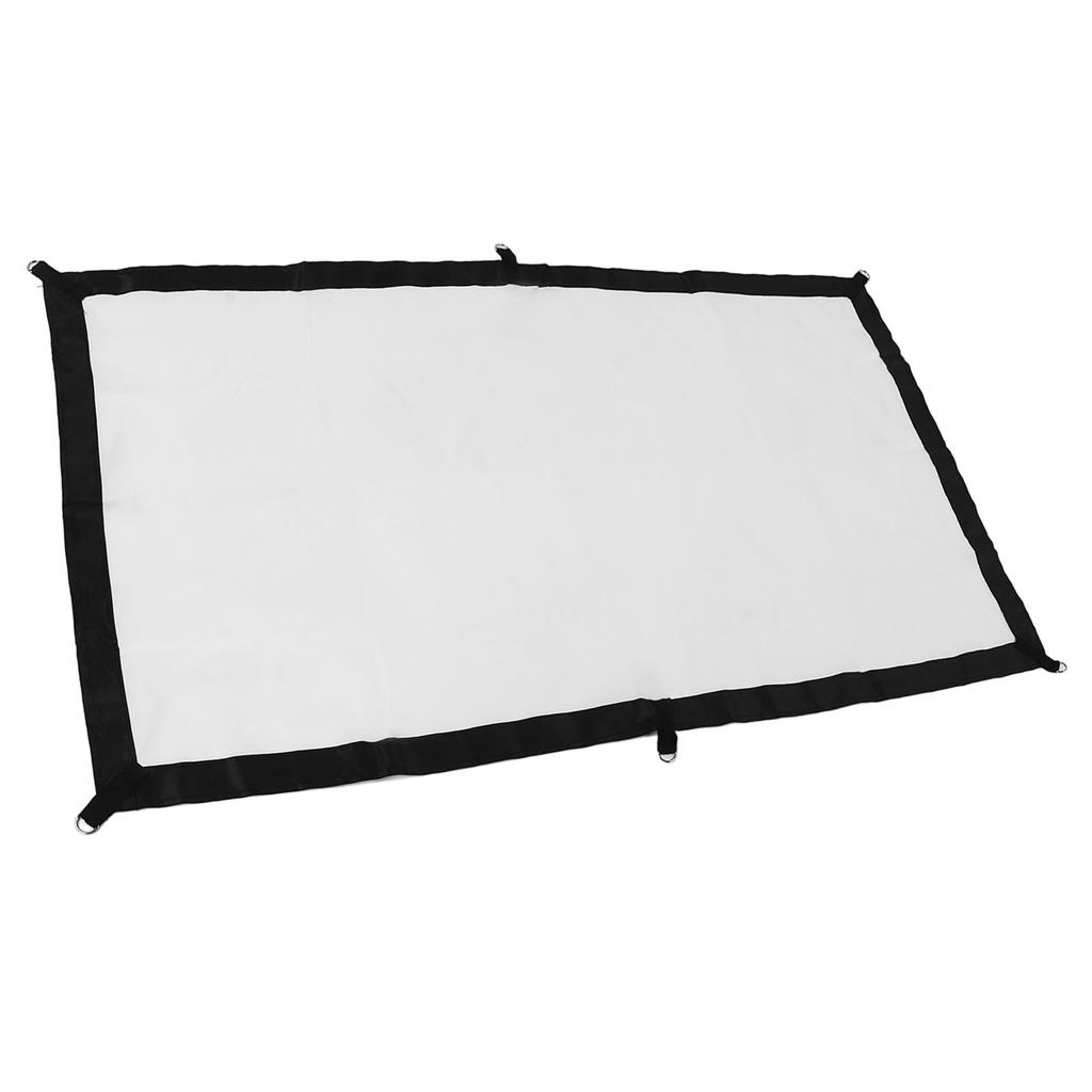 16:9 Projector Screen with Hooks HD Foldable Wrinkle Free Indoor Outdoor Movie Projection Screen