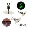 MUQZI Sports Accessory 20Pcs Luminous Gourd Rolling Swivel Ring Connectors Sea Fishing Tackle Tool