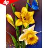 5d Diamond Painting Full Drill Round Flowers Diamond Embroidery Flower Diamond