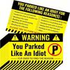50 Cards/set, Bad Parking Cards, Bad Parking Labels, Interesting Parking Cards, for Various Reasons, Creative Cards, Essential for Parking