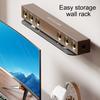 Soundbar Wall Mount Bracket Heavy-Duty Metal Soundbar Stand Easy Installation Under TV Soundbar Holder for Living Room Bedroom Game Room