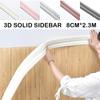 3D Foam Wall Edge Strip Stickers Self Adhesive Waterproof Baseboard Corner Waist Line Sticker Wall Trim Line Skirting Border