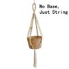 Handmade Macrame Plant Hanger Indoor Hanging Planter Basket Woven Cotton Rope Flower Pot Crochet Plant Holder Stand for Decor