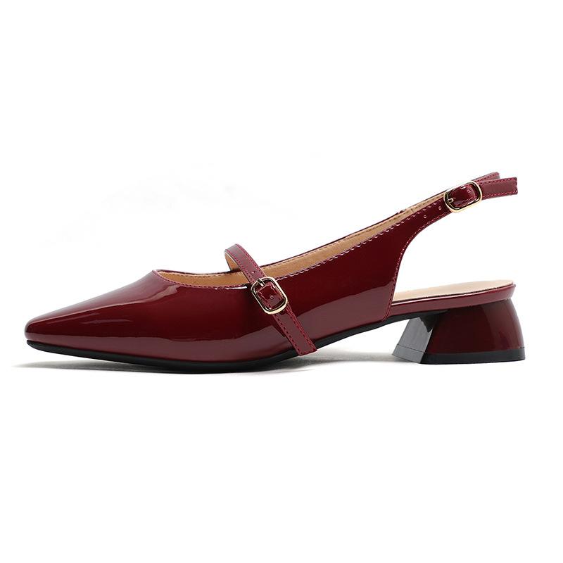 Baotou Sandals Women Front Bag Back Empty Spring/Summer Shoes Single Shoe Fashion Women's Shoes Buckle Strap Designer Sandals