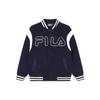 Letter Color Block Single-Breasted Long Sleeve Baseball Jacket Men Jackets Deep-Dark-Blue F11M349502F-DB