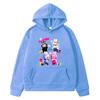 Labubu Autumn Print Kawaii Hoodies Fleece Sweatshirt Cartoon Pullover Boys Anime Hoodie Jacket Y2k Sudadera Kids Clothes Girls