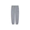 Li Ning Sports Lifestyle Series Solid Color Drawstring Cuffed Sweatpants Women Bottoms Gray AKLS952-1