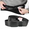 Travel Cash Anti Theft Belt,Outdoor Safety Hidding Money Pants Belt with Zipper for Men Male Use,Nylon Secret Pocket Waist Strap